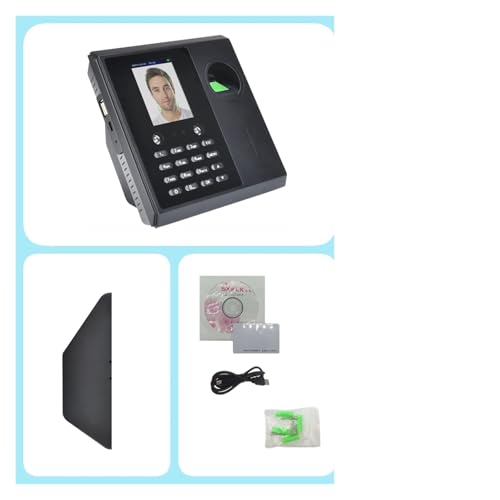 WiFi 2000mAh Battery face Face Time Employee Attendance Machine System Fingerprint Employee Electronic Time Clock Management System for Small Businesses(ID) - size: ID