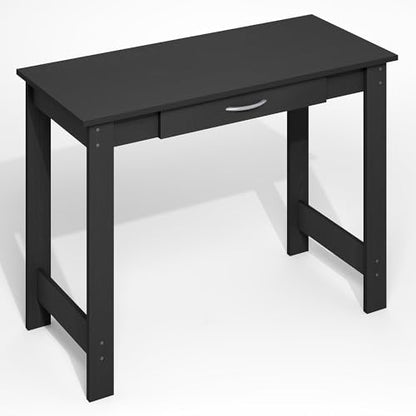 Furinno Jaya Desk, 39.2 Wide Computer Desk with Drawer, Darkwood - color: Darkwood, size: 39" Wide New