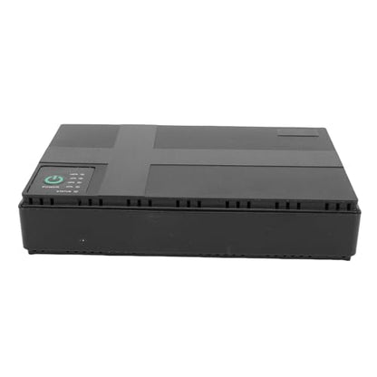 Zunate UPS Battery Backup Power Supply Compact Uninterruptible Power Supply with 6 Outputs POE LAN Port for WiFi Router Modem Camera Security System Black ABS 180x105x32mm (US Plug)