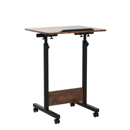 KOUPA Height Adjustable Flip Standing Desk with Wheels,24Inch - size: 16x24IN