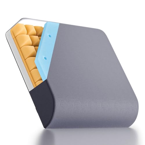 Ultimate 4-Inch Wheelchair Cushion – 3-Layer Memory Foam with Breathable Design Pressure Relief – Ergonomic Seat Pad for Wheelchairs, Office Chairs, and Home Use(Grey) - color: Grey