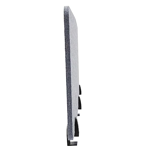 Noise Reducing Partition, Clamp-On Acoustic Desk Divider Mounted Privacy Panel 5.5 Lbs, Reduce Noise Visual Distractions, E1 Polyester Fiber 60" W*16”h*2 - color: Grey