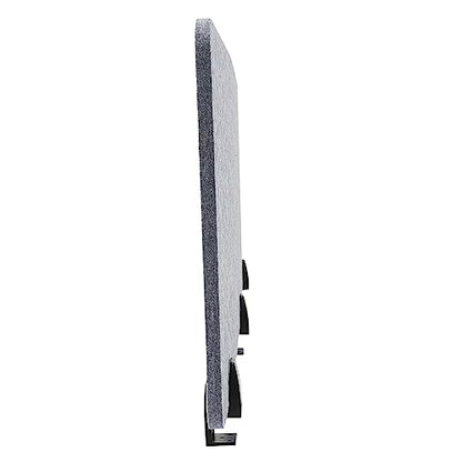 Noise Reducing Partition, Clamp-On Acoustic Desk Divider Mounted Privacy Panel 5.5 Lbs, Reduce Noise Visual Distractions, E1 Polyester Fiber 60" W*16”h*2 - color: Grey