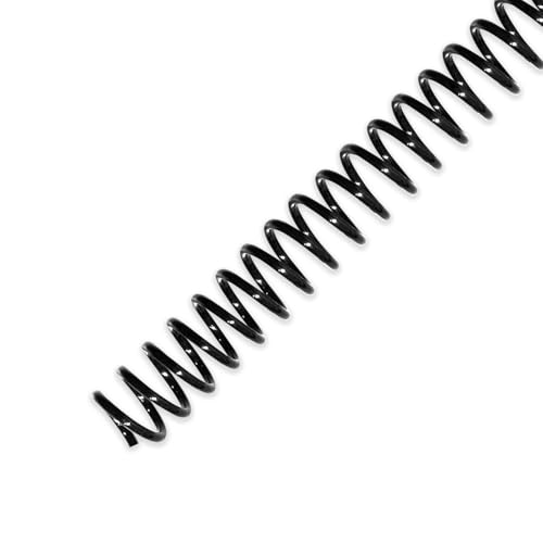 HOUYEE 100 Pcs Plastic Spiral Binding Coils,10mm (3/8"),4:1 Pitch,48 Loops - size: 3/8"(75 sheet capacity)