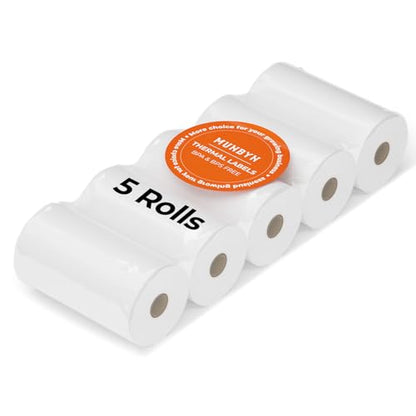 MUNBYN 2 1/4" x 50' Thermal Receipt Paper (5 Rolls), 58mm BPA Free Receipt Paper Fits All 58mm Mini Thermal POS Printer, Square Terminal Credit Card Machines - size: 2 1/4" x 50', style: 5 Rolls
