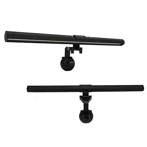 Monitor Light Bar Touch Control 3 Light Modes Dimmable USB Powered LED Computer Monitor Screen Lamp for Office Home with Adjustable Clamp Base and Asymmetric Optics