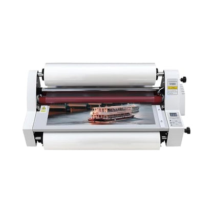 18inch Laminator Machine(V480), 110V Cold Hot Roller Laminating Machine, Single Dual Sided Thermal Laminating Machine for Home Office School Commercial