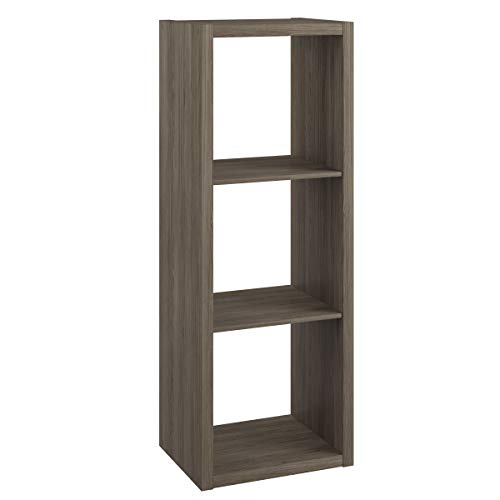 ClosetMaid Decorative Open Back 3-Cube Storage Organizer, Graphite Gray - color: Graphite Gray, size: 3-Cube