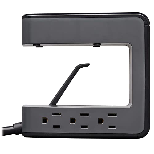Tripp Lite Safe-IT Desk Clamp Surge Protector, 6-Outlets, USB-C & 2 USB-A Ports, 8Ft / 2.4M Cord, $50,000 Insurance & Limited Life Manufacturer's Warranty (TLP648UCBAM) - style: Safe-IT