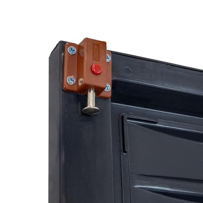 Sunnydaze 72" Garage Storage Cabinet with Locking Doors & Shelves, Shadow - color: Shadow, style: No Drawer - 72" H