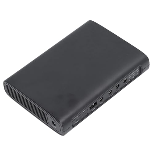 Compatible with Router Modem and Security Camera, Mini UPS Battery Backup 20000mAh 74Wh Uninterruptible Power Supply, DC 5V 9V 12V Output 3A Max, with US Plug and USB Port for