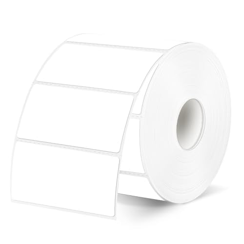 2x1 Inch Thermal Labels, White Thermal Printer Stickers, Waterproof Self-Adhesive Shipping Label Printer Sticker for Barcode, Name, Address, 300 Labels/Roll - color: White-1, size: 1*2 inch/1 roll