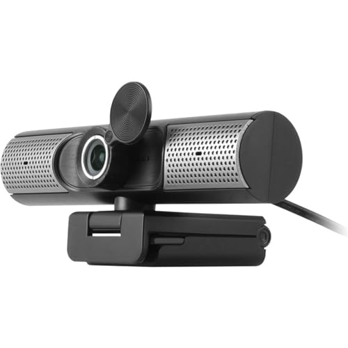 Aluratek HD 1080P Webcam, USB-C/USB-A, w/Built-in Speakers & Mic,Black,AWCS06F - style: AWCS06F