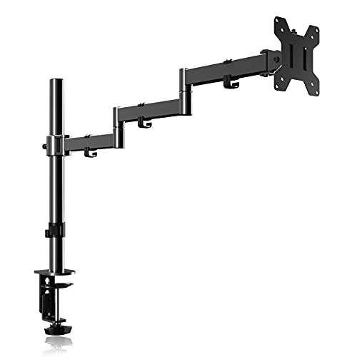 Pholiten Single Long Monitor Stand for 13-32" Screens - style: single arm