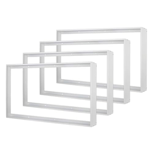 4-Pack 2x4 Surface Mount Kit for LED Flat Panel Light-Aluminum Ceiling Frame for 24 x 48 x 3.13 inches Good for Edge-Lit and Back Lit Panel - color: 2*4, size: 4 Pack