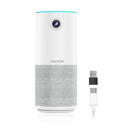 NUROUM C10 1080P Conference Webcam with Microphone Speaker, Portable