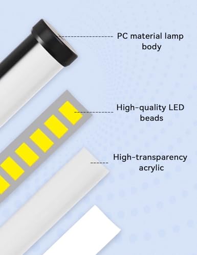 2 Pack LED Desk Lamp with Clamp,Eye-Friendly Clip on Lights for Home Office Study Reading,3 Modes 10 Brightness,Long Flexible Goose-Neck,Swing Arm Architect Task Table Lamps USB Usage - color: Black, size: 11inch/2 pack