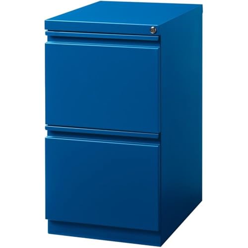 Hirsh Industries 20" Deep 2 Drawer Mobile File Cabinet File in Blue - color: Blue