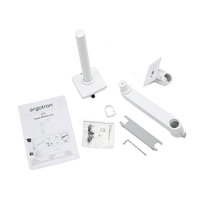 Ergotron – NX Single Laptop Arm, VESA Notebook Tray Desk Mount – for Laptops Up to 17.3 Inches, 0 to 12 lbs – White - color: White