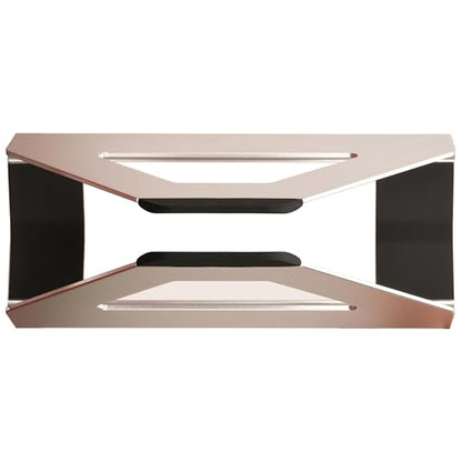 Vertical Laptop Stand, Space Saving Holder for MacBook with Tool-Free Width Adjustment, Pretty Anodized Aluminum for Desk, Universal Fit for 10-17" Laptop - color: Silver