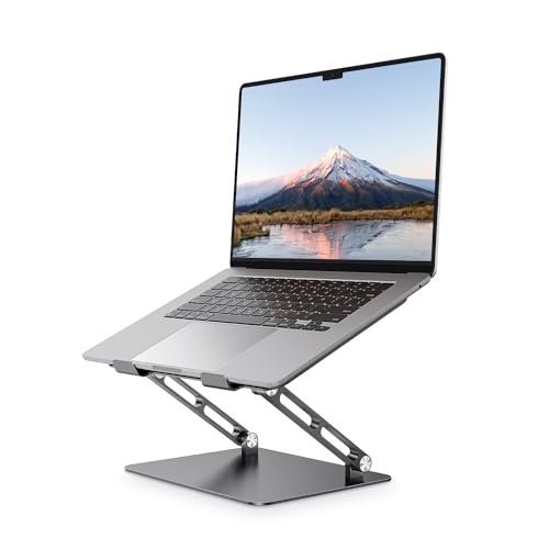 JOIOT Ergonomic Laptop Stand,Adjustable Riser for 10-17.3”Computer - color: Black