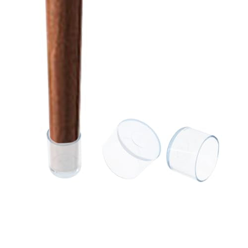 Round Chair Leg Caps,PVC Furniture Feet Covers,TTZEZE Transparent Round Floor Protectors,Clear Table Feet Covers Preventing Plastic Chair Leg Covers Scratches and Noise 38mm/1.5'', 12 - size: 1.50 inches