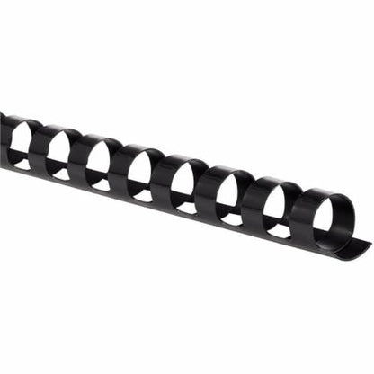 Mead CombBind Binding Spines/Spirals/Coils/Combs, 7/16", 70 Sheet Capacity, Black, 125 Pack (4000133) - size: 7/16"