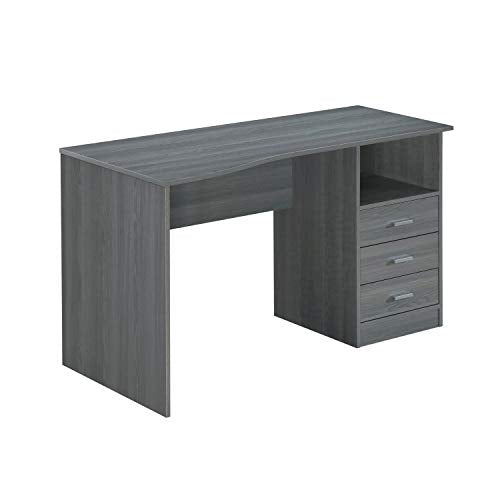Techni Mobili 51 Inch Classic Computer Desk w/Drawers & Storage, Grey - color: Light Grey