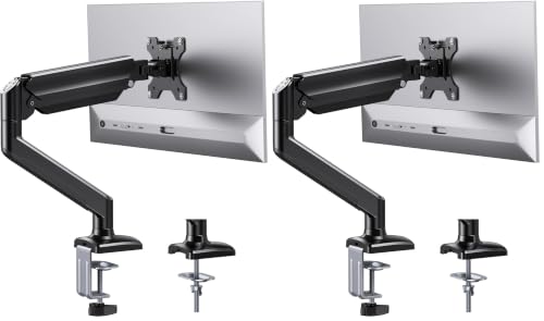 ErGear Single Monitor Arm for 13-36 Inch Screens, 22 lbs Capacity (Pack of 2) - size: 13"-36" (Pack of 2), style: Single Arm