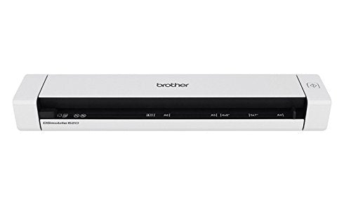 Brother Mobile Color Page Scanner, DS-620, Fast Scanning Speeds, Compact and Lightweight, Compatible with BR-Receipts, Black - style: New Model: DS620