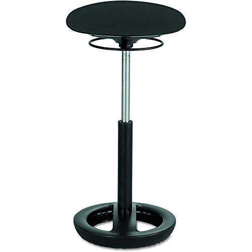 Safco Twixt Active Movement Seating Chair, Ergonomic Support, Extended Height, Black Mesh - color: Black, style: Extended-Height