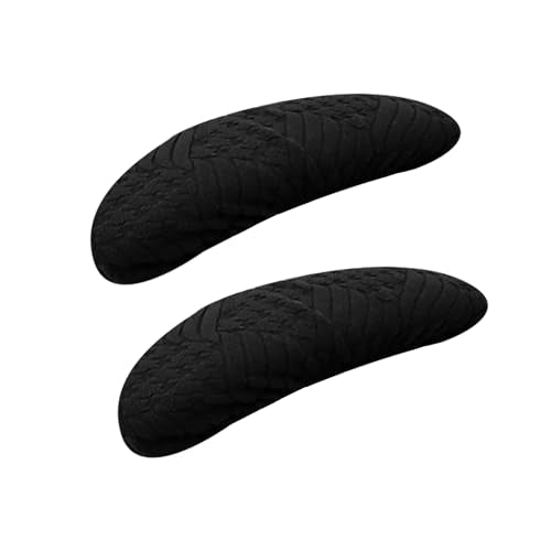 FORCHEER Black Desk Chair Armrest Covers Set of 2 Jacqaurd 4x10/3x11 Stretchable Small Ergonomic Office Chairs Arm Rest Slipcovers for Computer Gaming Chairs Washable Removable - color: Jacquard L-black, size: Chair Armrest Cover-Elastic