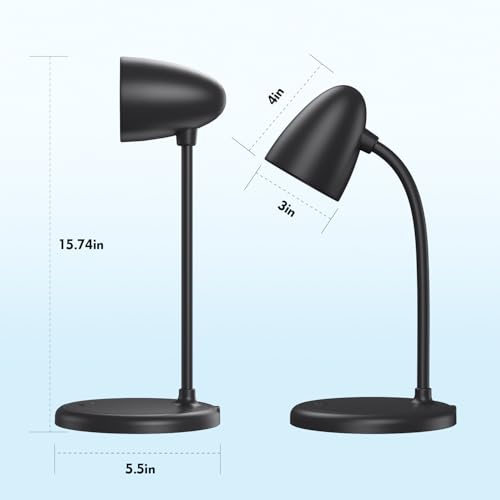 New LED Desk Lamp for Home Office,3 Colors Dimmable Table Lamp - color: L50-Black
