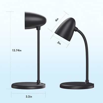 New LED Desk Lamp for Home Office,3 Colors Dimmable Table Lamp - color: L50-Black