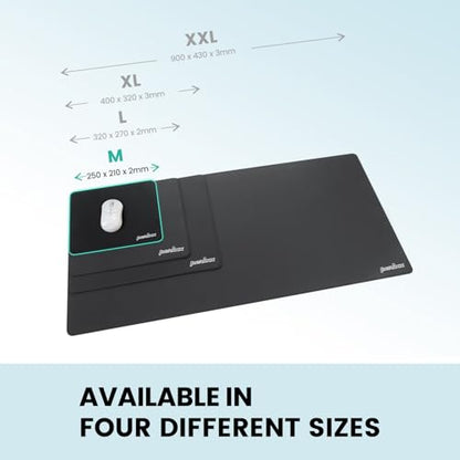 Perixx DX-1000M Waterproof Gaming Mouse Pad with Stitched Edge - Non-Slip Rubber Base Design for Laptop or Desktop Computer - M Size 9.84x8.27x0.08 Inches - size: 9.8L x 8.3W inches