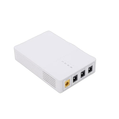 Router UPS 9V Output Mini UPS 9V DC Output Router Battery Backup 6000mAh Uninterruptible Power Supply 2x12V DC Outputs Portable Backup Power with ABS Structure for M