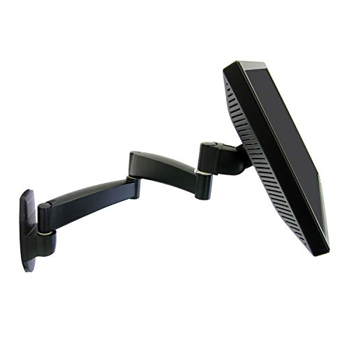 Ergotron – 200 Series Single Monitor Arm, VESA Wall Mount – for Monitors Up to 38 Inches, 0 to 25 lbs – Two Extensions - style: Two Extensions