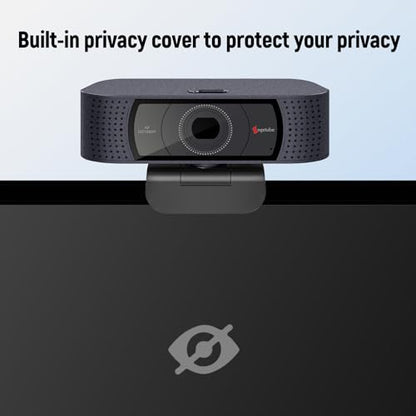 Angetube 1080P Streaming Camera，Computer PC Camera with Privacy Cover | 2 Mics, Plug & Play, USB C Adapter,Student Webcam for Teams/Meeting/Online Class, College Dorm Back to School Essential