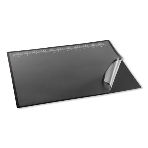 Artistic 41700S Lift-Top Pad Desktop Organizer with Clear Overlay, 22 x 17, Black