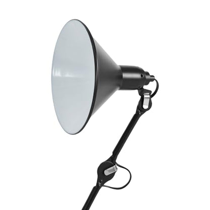 Industrial Swing Arm Wall Lamp Plug-in Wall Lights with On/Off Cord Matte Black Metal Industrial Reading Light Fixture Wall Mounted for Bedside Bedroom Living Room Adjustable Lampshade 360degree