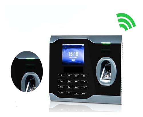 Fingerprint Time Clock with 3.0 Inch Color Screen WiFi Fingerprint Time Attendance USB Communication Office Time Attendance Clock for Small Businesses,Black-Basic WiFi - size: Basic wifi