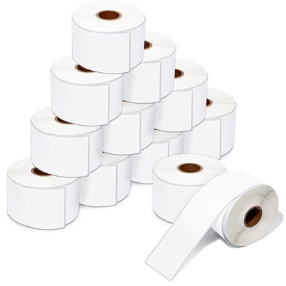 Aegis Adhesives - 2" X 130 ft Direct Thermal Continuous Feed Labels (12 Rolls) - Cut-to-Length Scale Labels for Weigh-Price Printing - Compatible with Direct Thermal Printing Scales - size: 2" X 130'