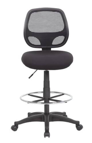 Boss Office Products Commercial Grade Mesh Stool, Black