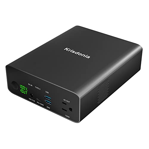 Power Bank with AC Outlet, 80000mAh Portable Laptop Charger | 296Wh Power Station, USB C 100W Battery Pack for MacBook Pro/Air/iPhone/iPad/Dell/HP