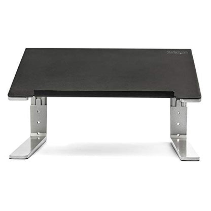 StarTech Adjustable Laptop Stand, Ergonomic Laptop Riser for Desk, Tilted