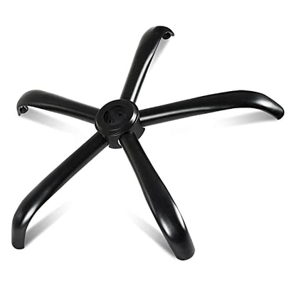 MASTERY MART Heavy Duty Office Chair Base Replacement, 2500 Lbs, 28"(70 cm), Metal Desk Chair Base Replacement Parts with Universal Gas Cylinder Hole and Casters Sockets, Matte Black - color: Matte Black