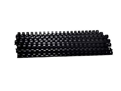 Rayson CR10BK-10305640 Plastic Binding Combs 55-Sheets Capacity, 3/8" Black Comb Spines, 19-Ring, Max. Binding Letter Size Paper (8.5"×11") Box of 100 - size: 3/8", style: Letter - Black