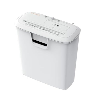 Bonsaii Quiet Strip-Cut Shredder, Up to 8 Sheets, Offering high Security, CDs, Credit Cards, Overheat Protection, Equipped with a 3.4-Gallon bin, Operates Quietly, Ideal for Home Office, White - color: White, size: 8-sheet | Strip Cut