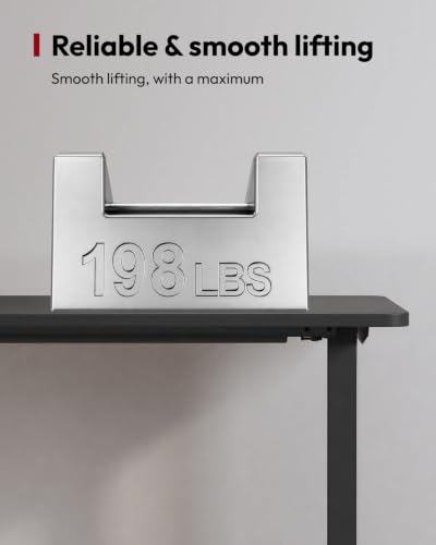 SANODESK Dual Motor 63''x 28'' Large Height Adjustable Standing Desk - color: Black Frame+ Black Top, size: 63x28
