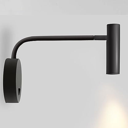 ZEROUNO Wall Mounted Reading Light for Bedroom LED Hardwired Sconce with Switch on/Off Modern 3000K Swing Arm Bedside Wall Mount Lamp (Black) - color: Black